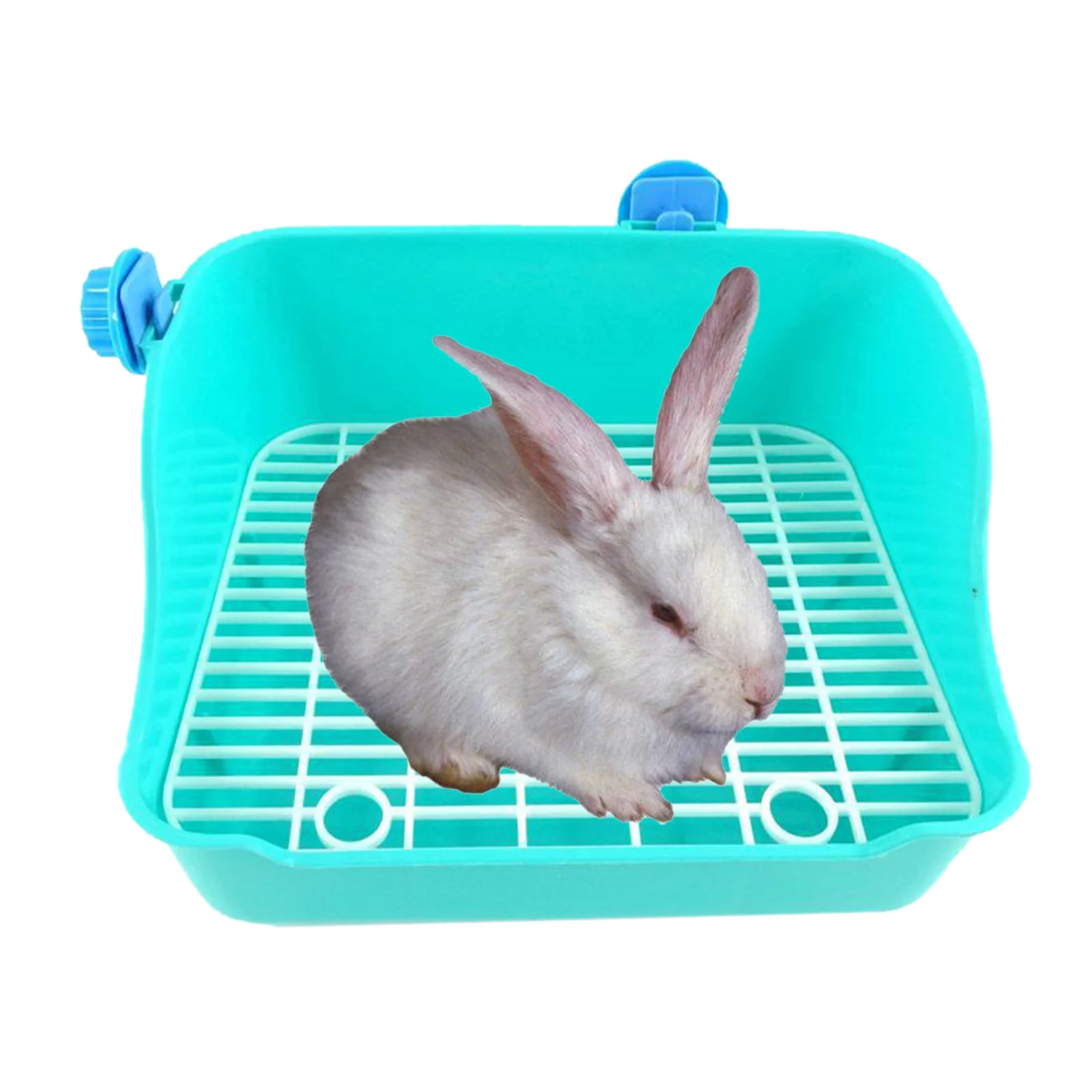 Rabbit Toilet Box Trainer Potty Corner Tray Cage Litter Small Animals Pet Pan For Adult Hamster Guinea Pig Ferret