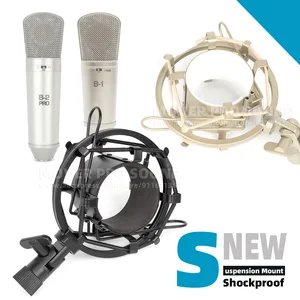 حامل ميكروفون تعليق مضاد للاهتزاز ، حامل مقاوم للصدمات لتسجيل ميكروفون Behringer B-1 B1 B2 B1 2 Pro أعلى 6 مبيعات لكبسولة ميكروفون Behringer B1 - رقم 2