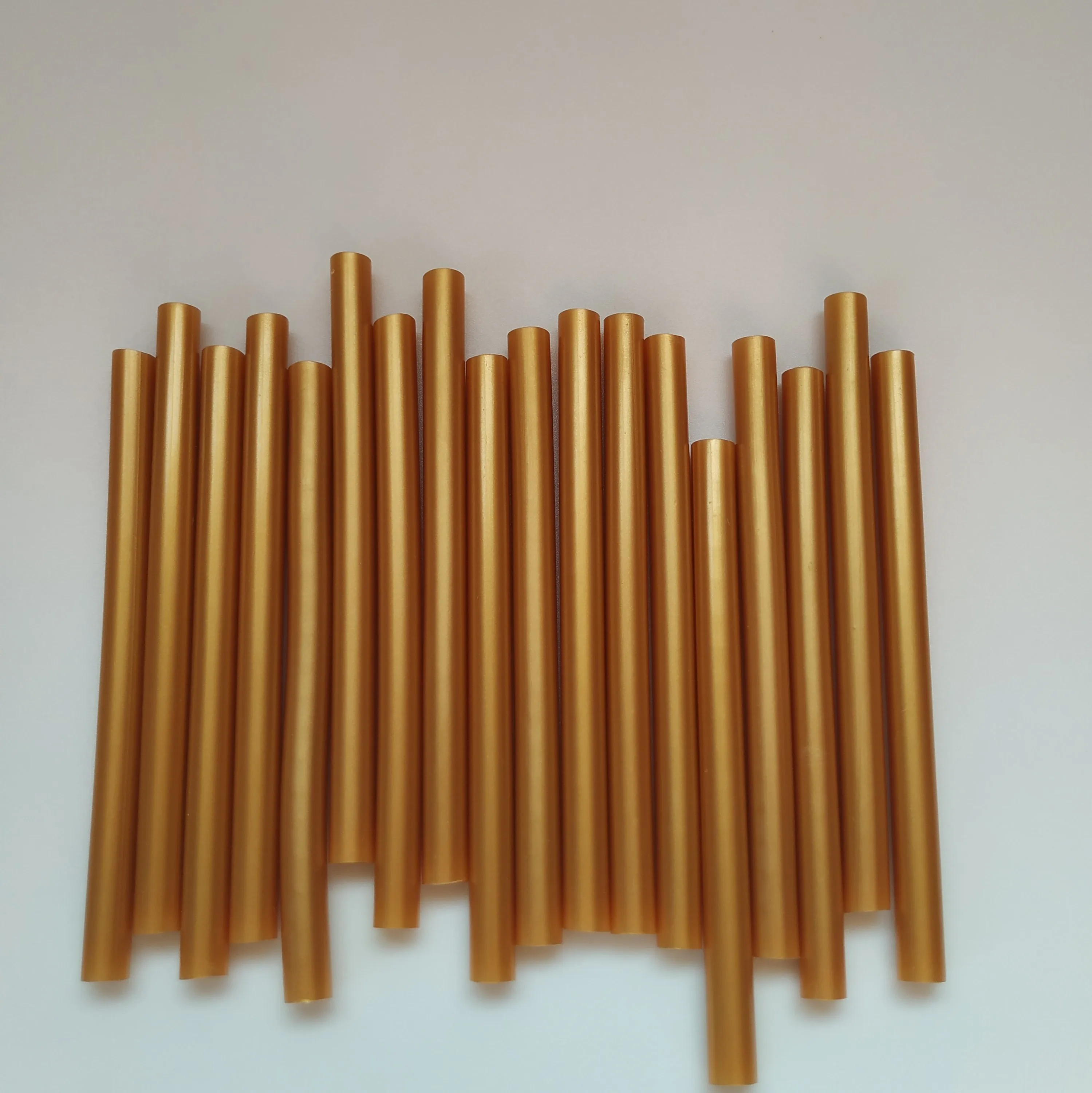 Bâton adhésif thermofusible en or pur, peinture dorée métallique, joint d'avertissement, professionnel pour odorà colle électrique, réparations artisanales, 7x100mm, 50 pièces