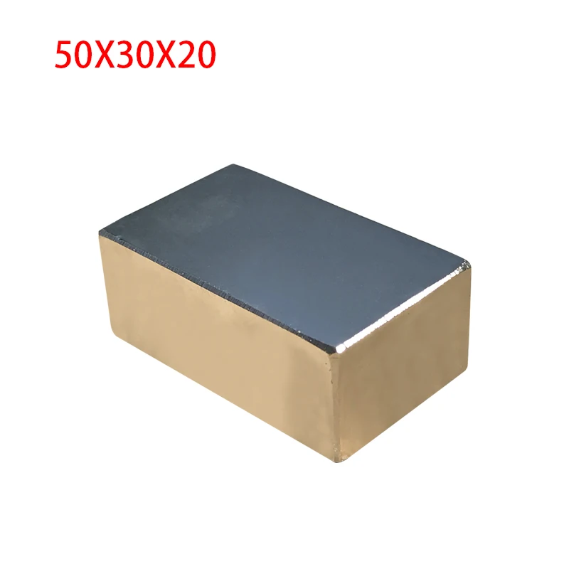 

N52 Super Strong Powerful Square Magnet 50*30*20mm Neodymium Magnet Big Block Magnetic Rare Earth Magnets