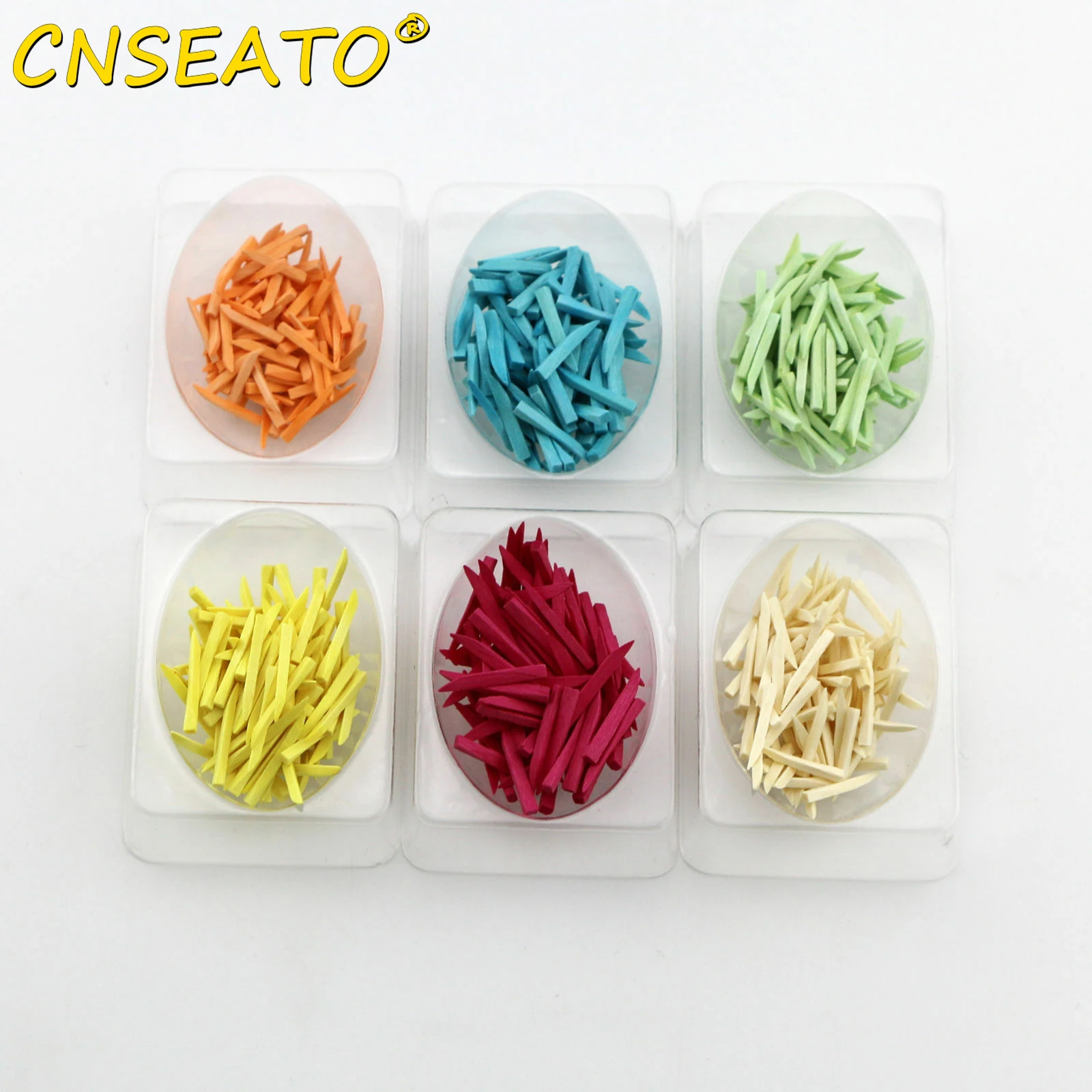 CNSEATO 100 Pcs Dental Fixing Wooden Wedges Dentistry Lab Materials Wedge Wood Restoration Interdental Composite Matrice Tool