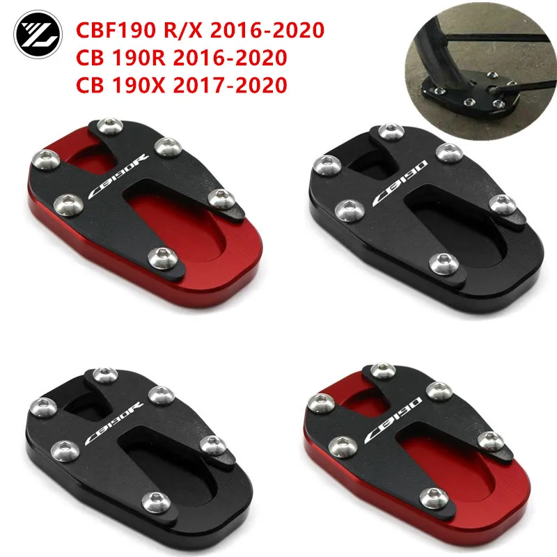 For HONDA CBF190 R/X CB 190R CB190X 2016-2020 Motorcycle Accessories Side Kickastand stand Extension Support Plate pad