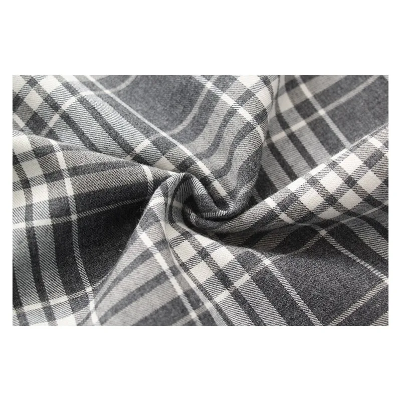 2024 Spring Autumn Men 100% Cotton Sleep Bottoms Male Top Quality Trousers Men Casual Plaid Pantalon Pijama Hombre Pants S-XXL