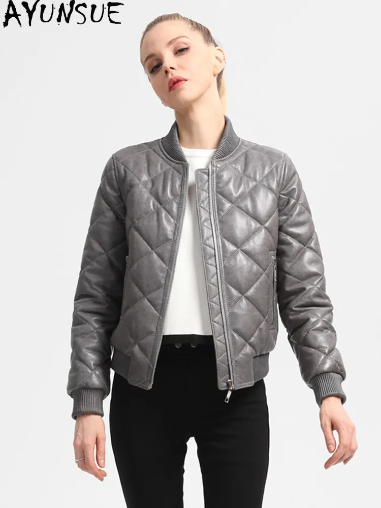 AYUNSUE 100% Real Genuine Leather Jacket Women Clothes 2020 Natural Sheepskin Coat Female Women\'s Winter Sheepskin Coat 20A16113