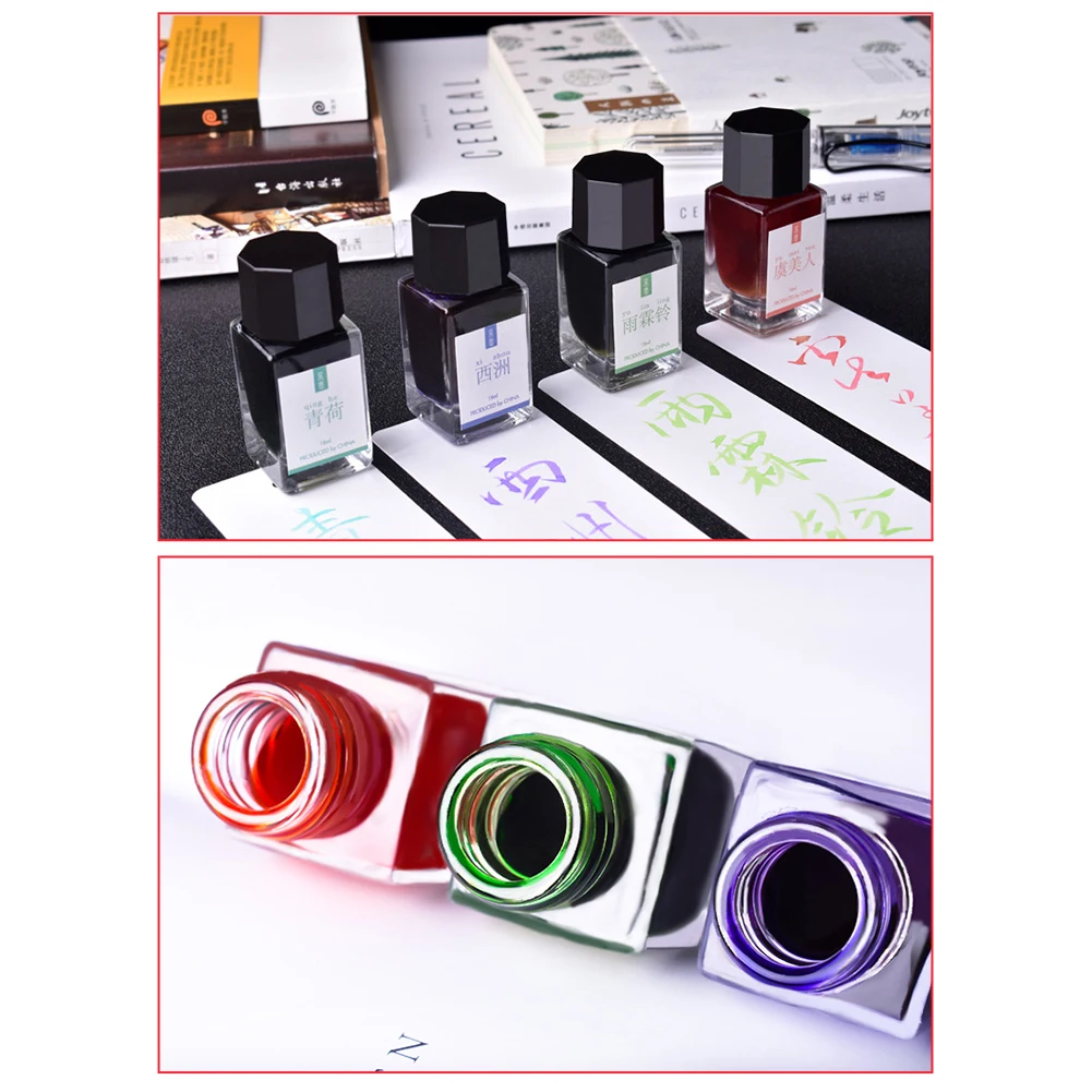 18 مللي حبر سائل ملون ناعم كوميكس قلم حبر خرطوشة إعادة التعبئة القلم الكربون مكتب طلاب المدارس لوازم مكتبية