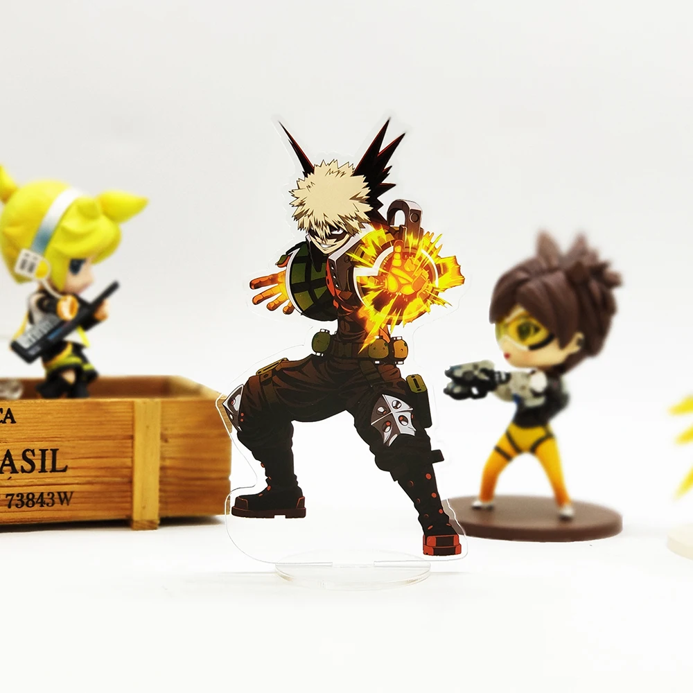 My Hero Academia Bakugou Katsuki acrylic stand figure model plate holder cake topper anime boku no cool