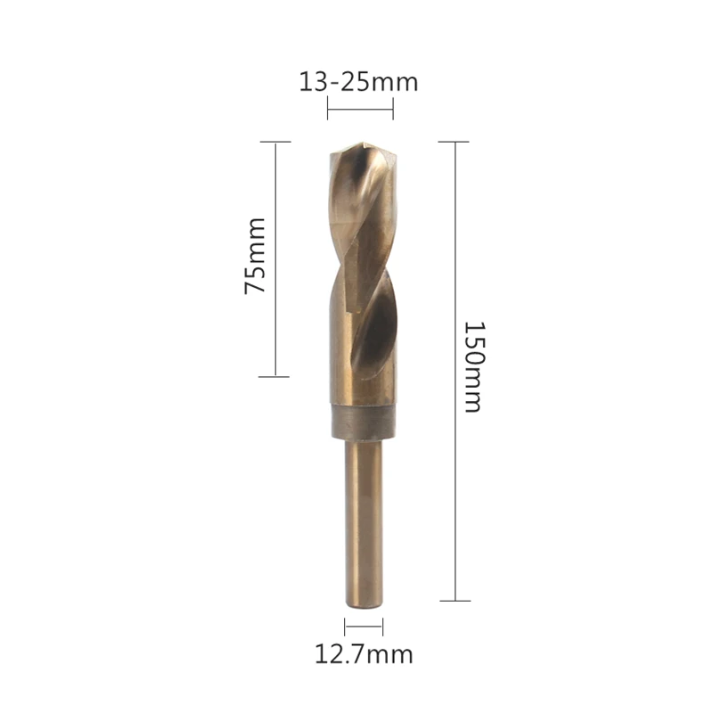 Imagem -03 - Heda-twist Drill Bits Cobalt Hss Hole Saw Haste Redonda Reduzido 1325 mm 12.7 mm Madeira Ferro Aço Inoxidável Alumínio