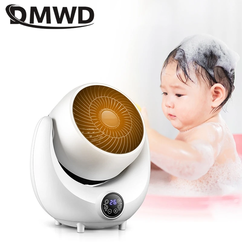 DMWD المنزلية الكهربائية سخان صغير الهواء دفئا الموفرة للطاقة مكتب منفاخ التدفئة السريعة 9H توقيت غرفة نوم الحمام خارج السلطة