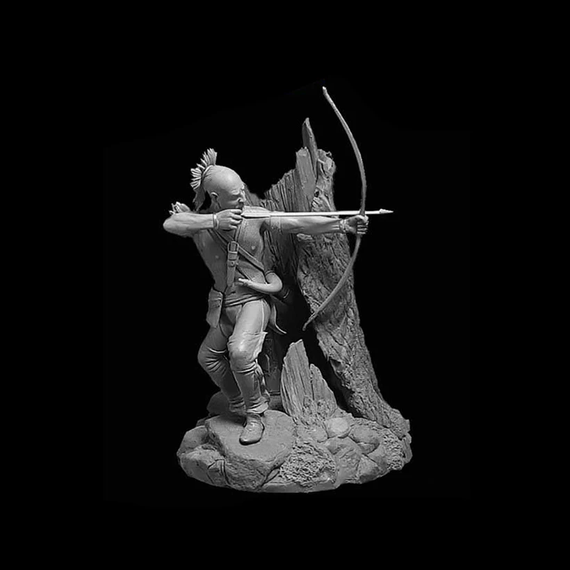 self-assembled New Unassembled 1/24 ancient man stand warrior   Resin Figure Unpainted Model Kit