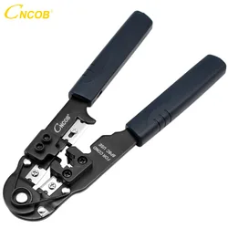 Cncob rj45 crimper 8p8c ethernet conector friso ferramentas mulitfunction fio alicate de cabo liso, descascando, friso