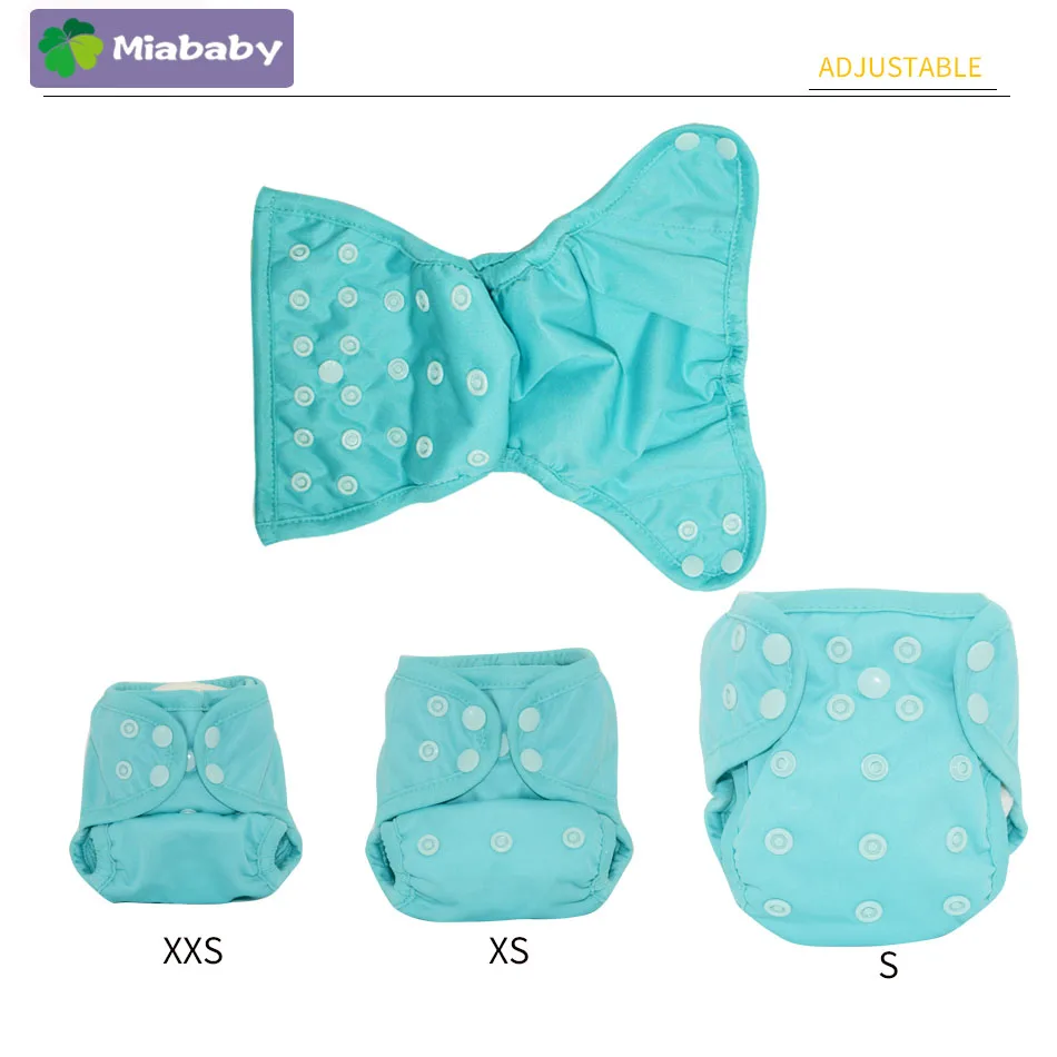 Miababy Newborn Baby Washable Cloth Diaper Cover Reusable Baby Nappy Cover Wrap Suits Birth to Potty Diaper Wholesale