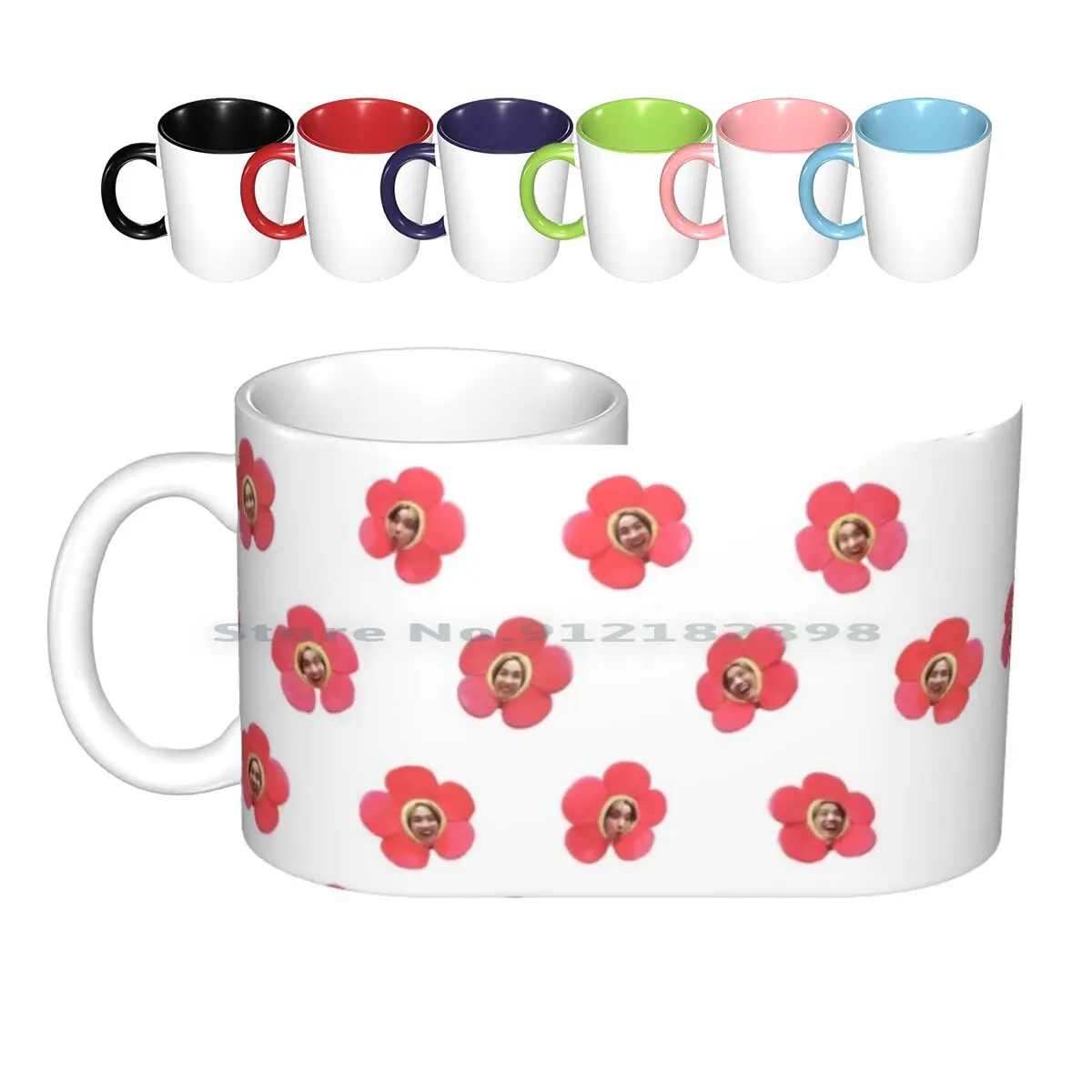 J-Hope Flower Ceramic Mugs Coffee Cups Milk Tea Mug J Hope Jhope Hobi Hoseok Jung Hyung Kpop Kdrama Flower Daisy Hope Jimin