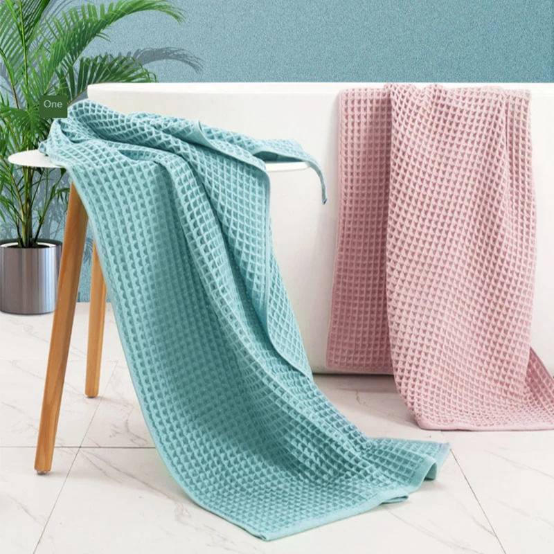 1/3/5/10 PCS Cotton Waffle Towel 6 Colors Plain Color Soft And Comfortable Water Sucking Strong Travel Home Towel 34x72CM