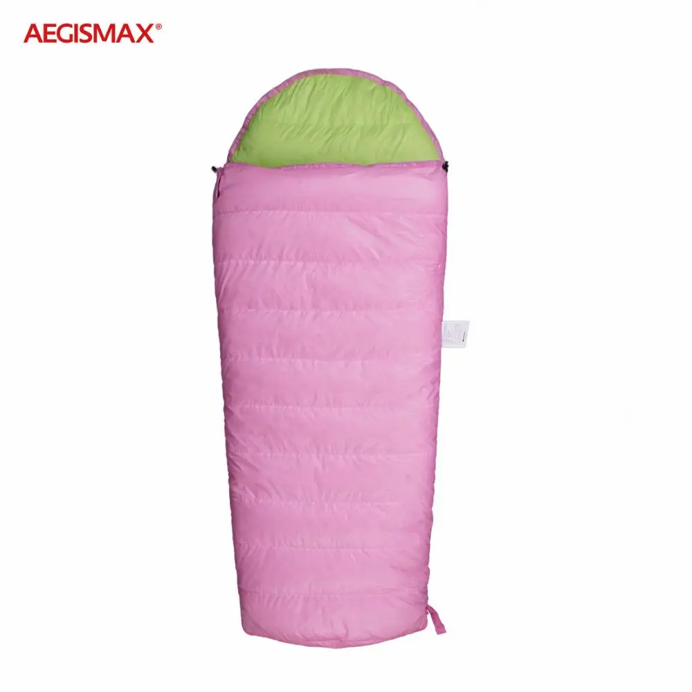 AEGISMAX Child Envelope Sleeping Bag Kids Camping Thicken White Goose Down 95% Filled Warm Home Outdoor Tourist Hiking Outing