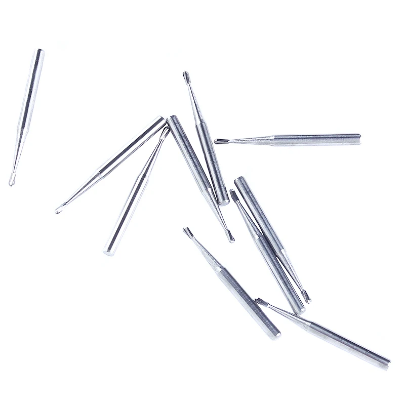 FG330 10pcs/Box Dental Carbide Burs Pear-Shaped Type High Speed Tungsten Steel Burs