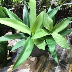 40 CM 12 Bladeren Kunstmatige Tropische Agave Simulatie Groene Aloë Plastic Planten Ambachten Nep Blad Tuin Balkon DIY Home Decor