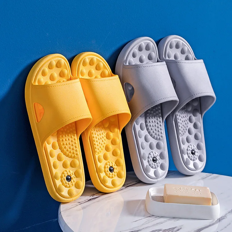 Bathroom slippers female summer home indoor couple non-slip slippers bath massage sandals and slippers men
