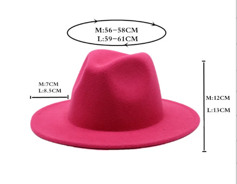 Alle-spiel Fedora Hut Herbst Winter Fühlte Jazz Hüte für Frauen Männer Junge Mädchen Kind Hüte Formale Hochzeit Schmücken panama Kappe – Detail 3