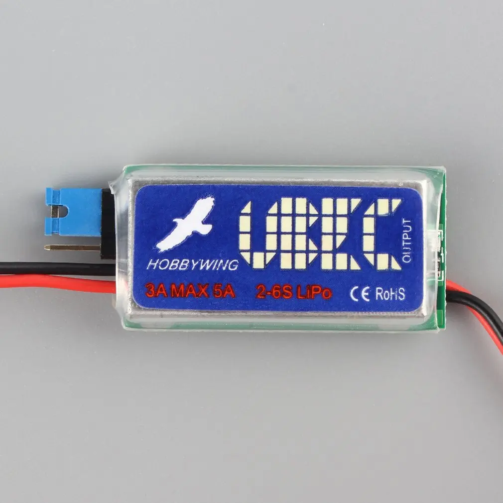 5V / 6V HOBBYWING RC UBEC 3A Max 5A ต่ำสุด RF Noise BEC Full การเปลี่ยนแอนตี้ล็อกแบบเต็ม