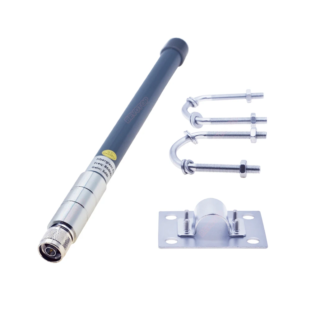 Imagem -04 - Antena Lora do Mineiro do Hotspot do Hélio de Dbi 868mhz 915mhz n Tomada Masculina Omnidirection Antena Exterior Ip67 à Prova Dip67 Água da Fibra de Vidro 4