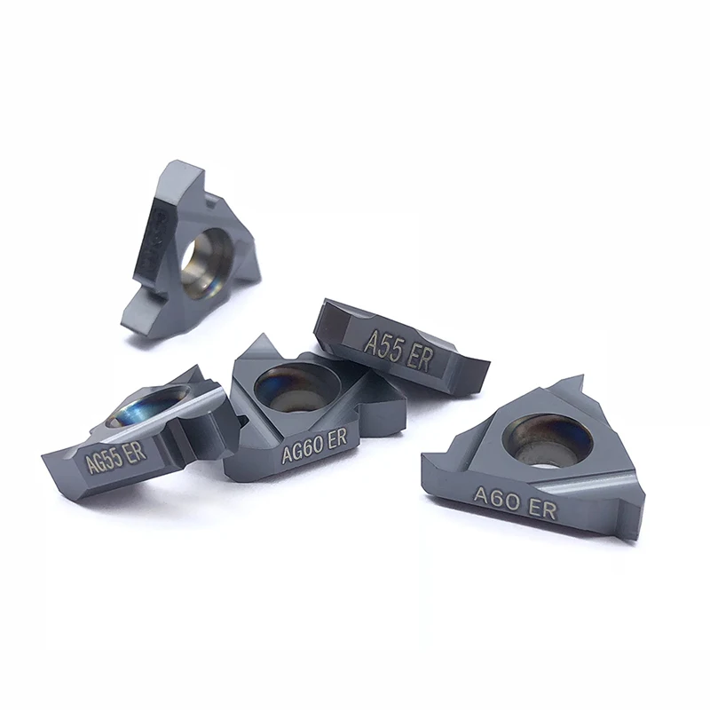 Portaherramientas de torno de inserción de carburo, SER1212H16, SER1616H16, SER2020K16, SER2525M16, 10 unidades, 16ER, AG60, AG55, A60, 1 unidad