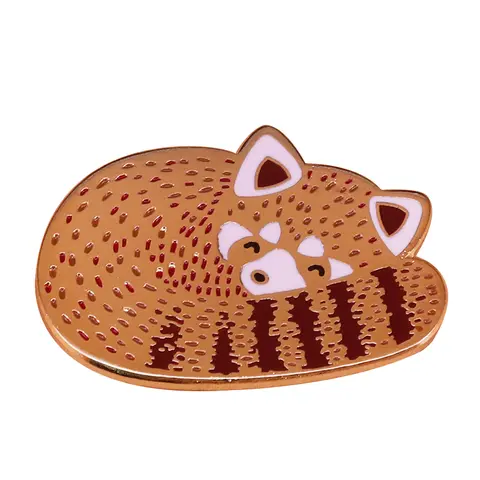 Sleeping Baby Panda Bear Brooch Perfect gift idea for slackers,Cool Birthday or festivals