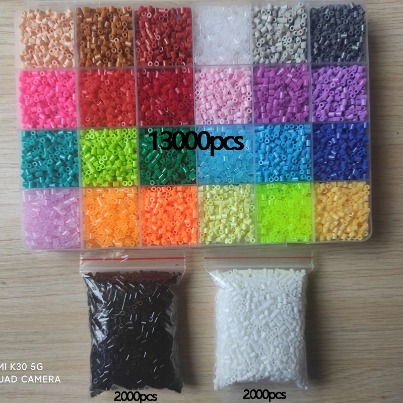 Creative Perler Beads 24/72 Colors Perler Toy Kit 2.6mm Hama Beads 3D Puzzle DIY Toy Kids Creative Handmade Craft Toy Gift