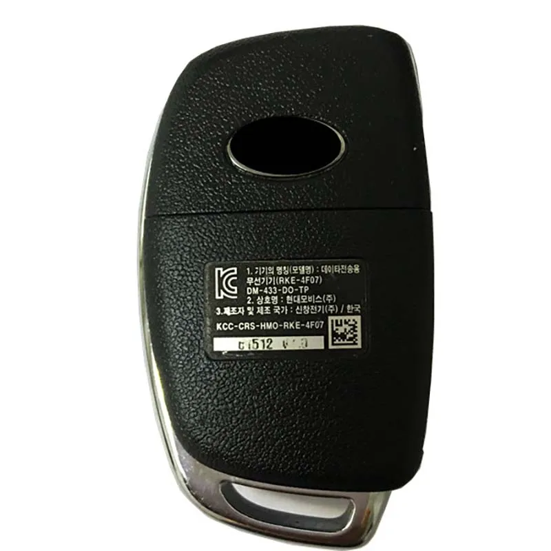 CN 020111   Oryginalny 4-przyciskowy zdalny kluczyk do Hyundai Santafe 2013-2016 Flip Fob 433Mhz FCCID 95430-2W100