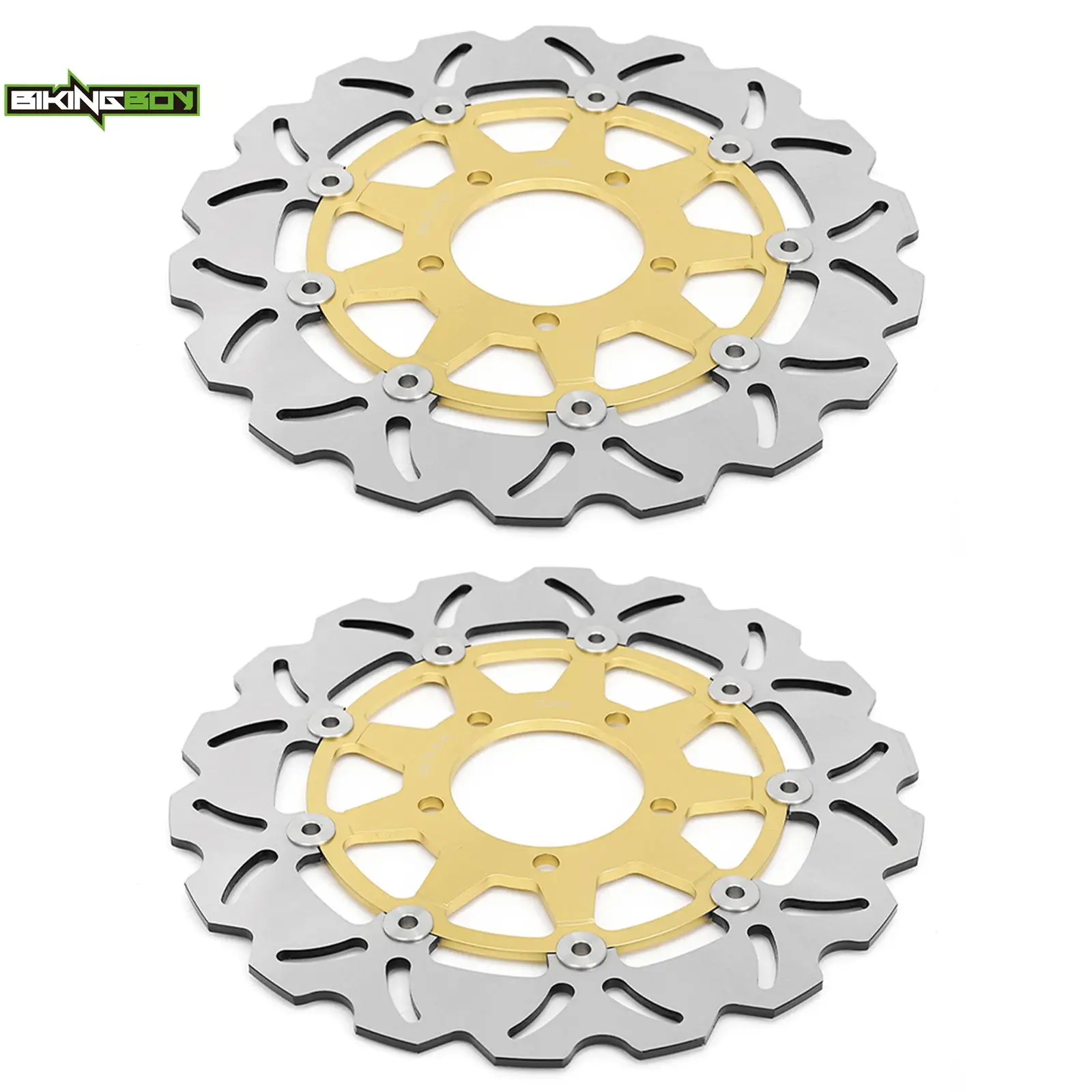 Disques de frein avant BIKINGBOY pour Z 800 Z800e / ABS 13-16 GTR 1400 07-14 GTR1400 ABS 07-17 ZG 1400 Concours 14 ABS 08-14 09