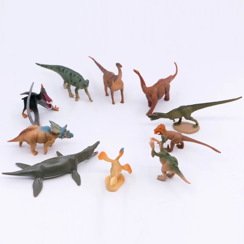 2021 Collecta New Model Prehistoric Dinosaur Animal  Mini Dinosaurs 10PCS in One Box A1103 Gift Set Toys for Boys and Girls