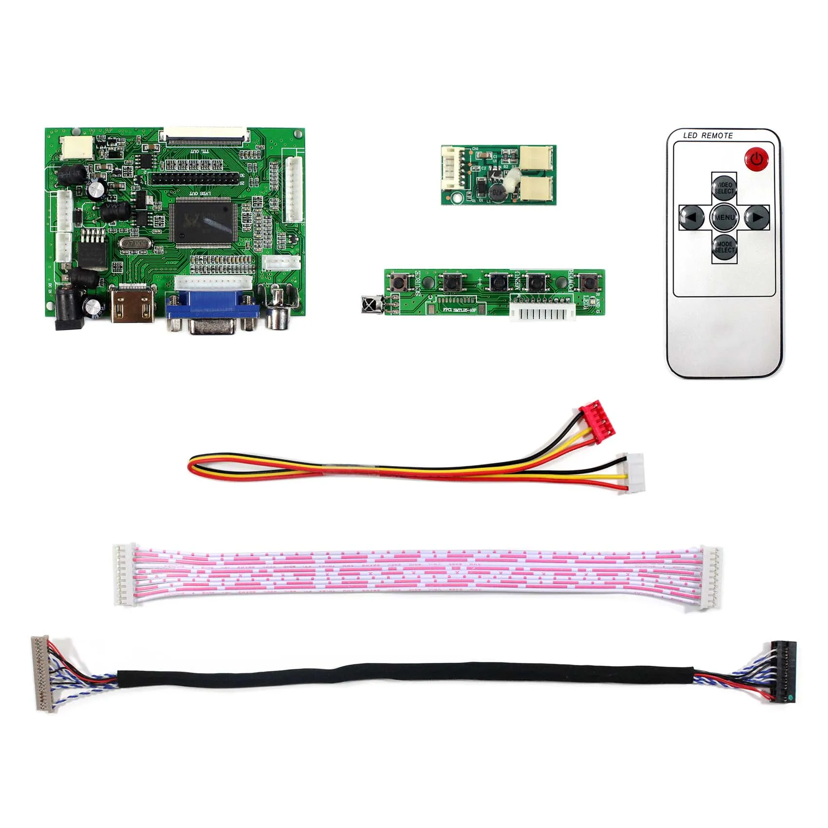 HD MI VGA 2AV LCD Controller Board Compatible Work With 8inch 800x600 PD080SL3 LCD Screen