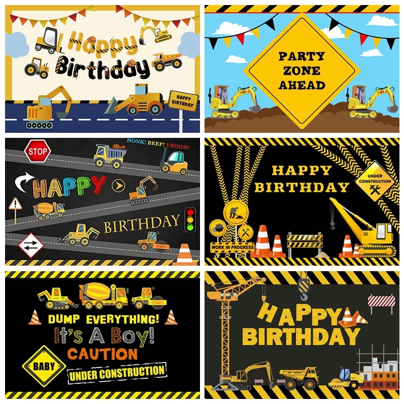 فوتوكول بيبي بوي عيد ميلاد فريق البناء خلفية صورة ديكور حفلات التصوير خلفية فوتوزون الطفل استوديو الصور