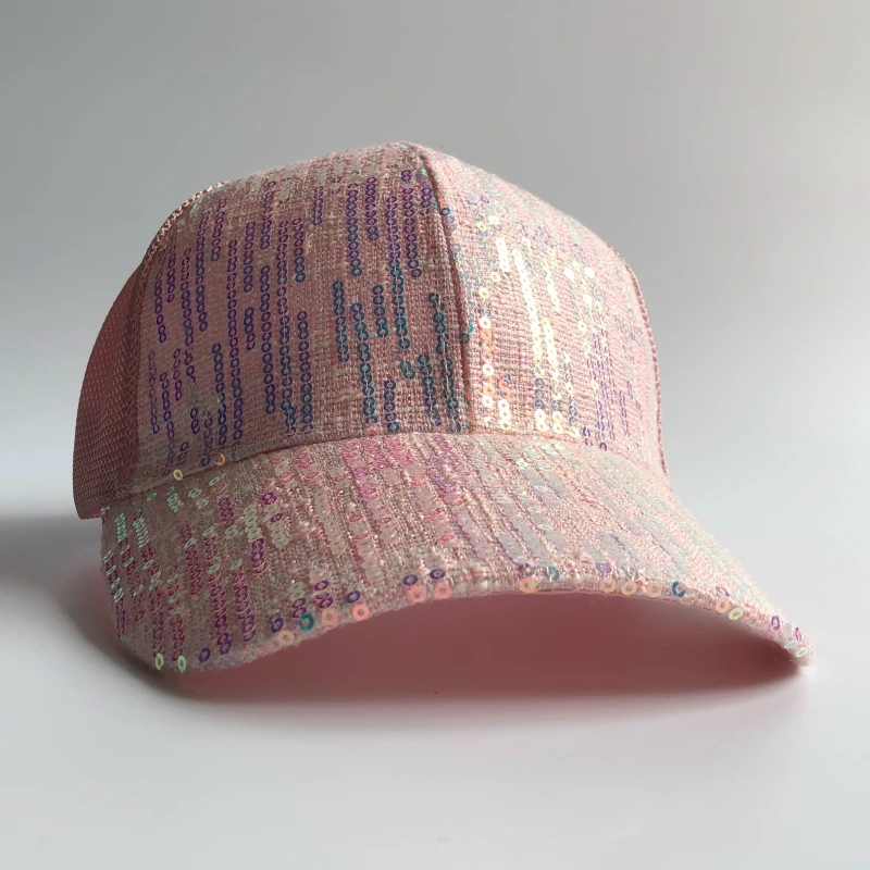 2021 Popular Baseball Cap Sports hat for Ladies Trucker Hat with Bling Mesh Hat