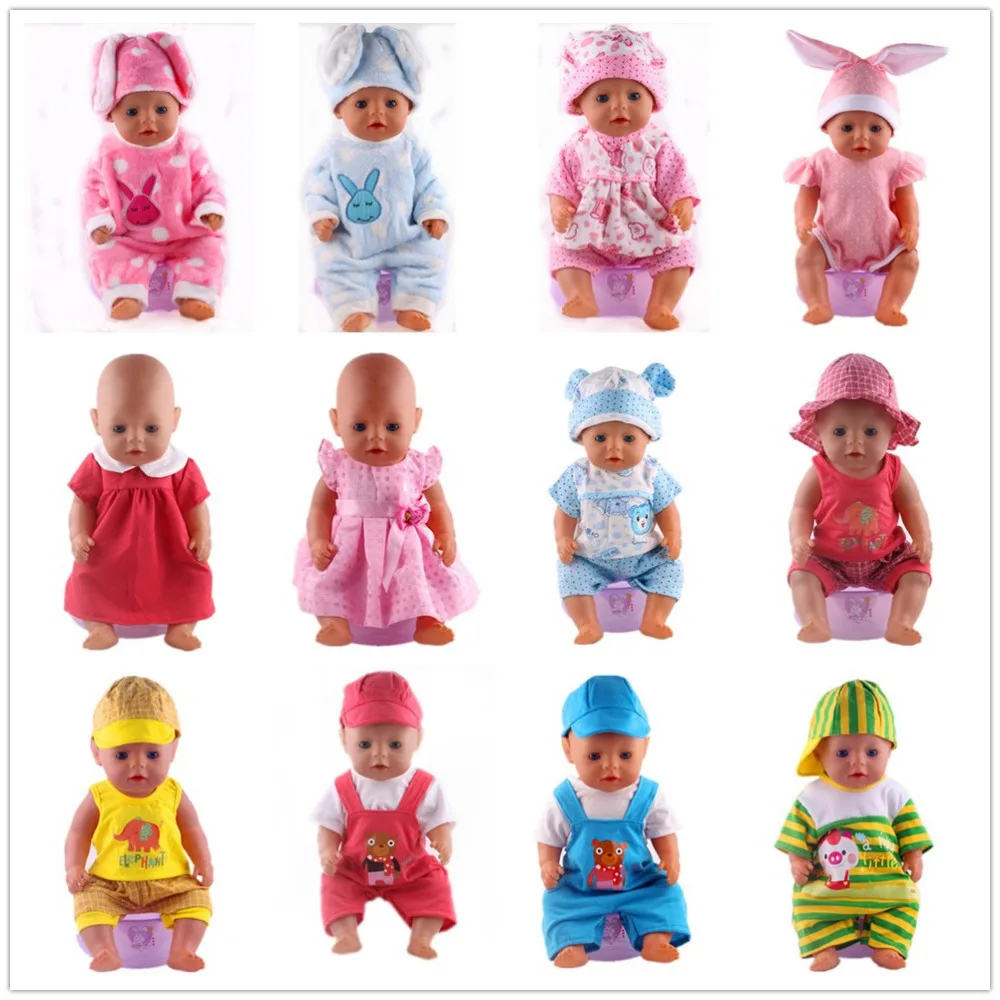 15 Styles Doll Clothes Cute Animals Fruits Patterns Nightgowns For 18 Inch American Doll & 43 Cm Baby Doll For Our Generation