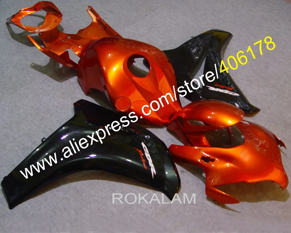 

Для Honda CBR 1000 RR 08-11 CBR1000RR CBR1000 2008 2009 2010 2011 оранжевый черный обтекатель мотоцикла (литье под давлением)