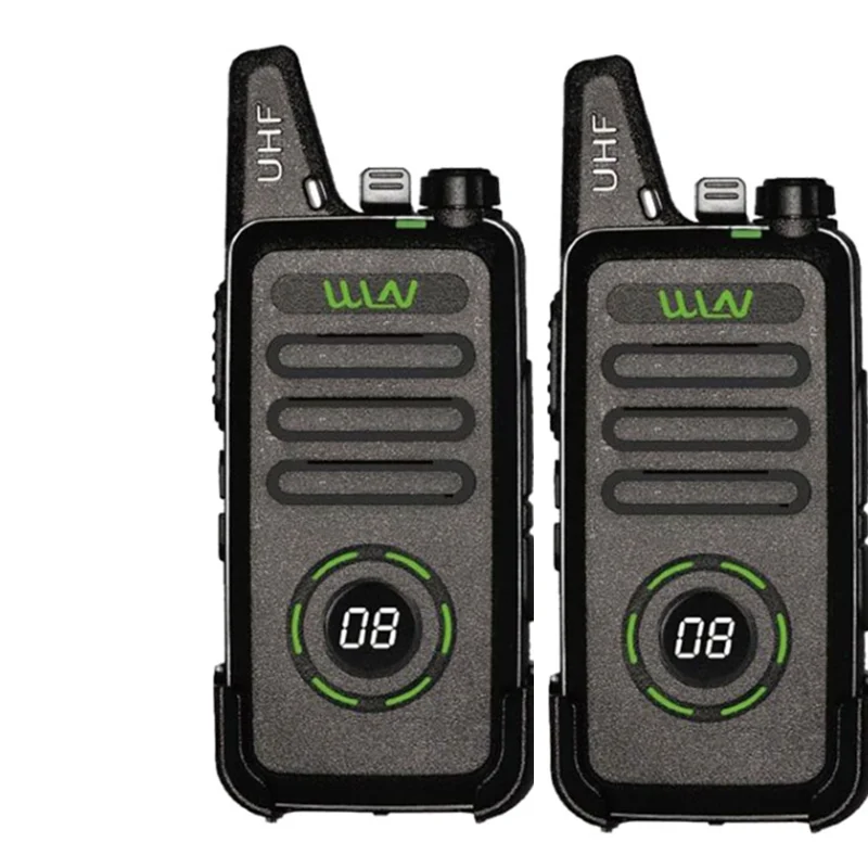 2PCS WLN KD-C1Plus Mini Walkie Talkie UHF 400-470 MHz 5W With 16 Channels Two Way Radio upgrade vision for KD-C1 KDC1plus