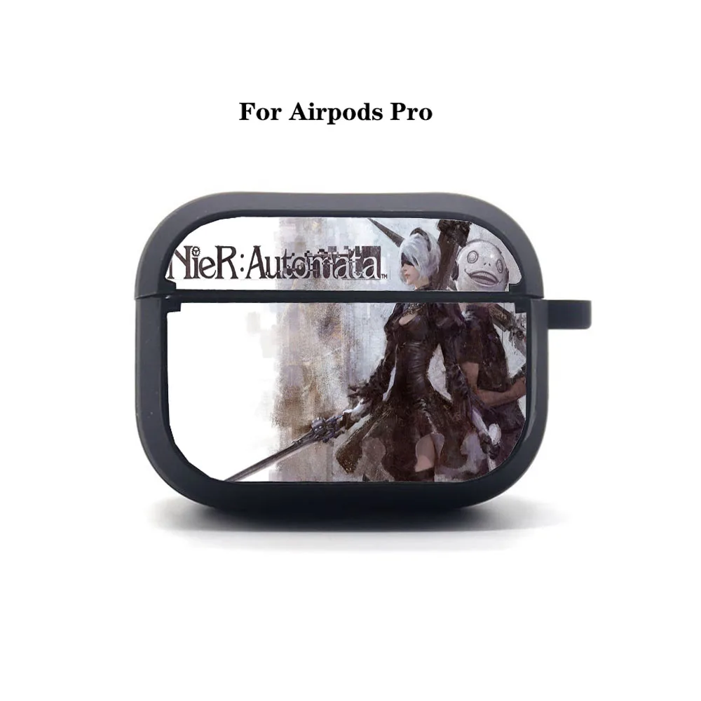 Anime NieRAutomata AirPods Pro case Cover Apple AirPods Pro Earphone bag Soft Silicone Bluetooth Protective Earphone Case