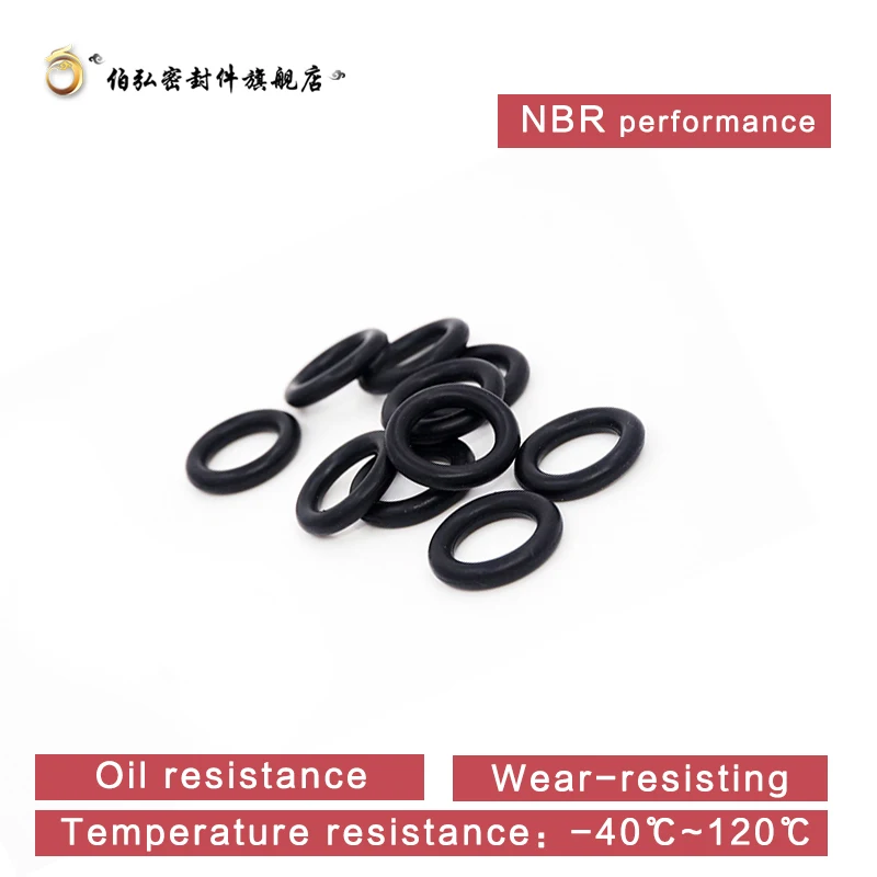 Nitrile Rubber O-Ring 50PCS/lot NBR Sealing CS 3mm OD10/11/12/13/14/15/16/17/18/19/20mm O-Ring Seal Gasket Ring