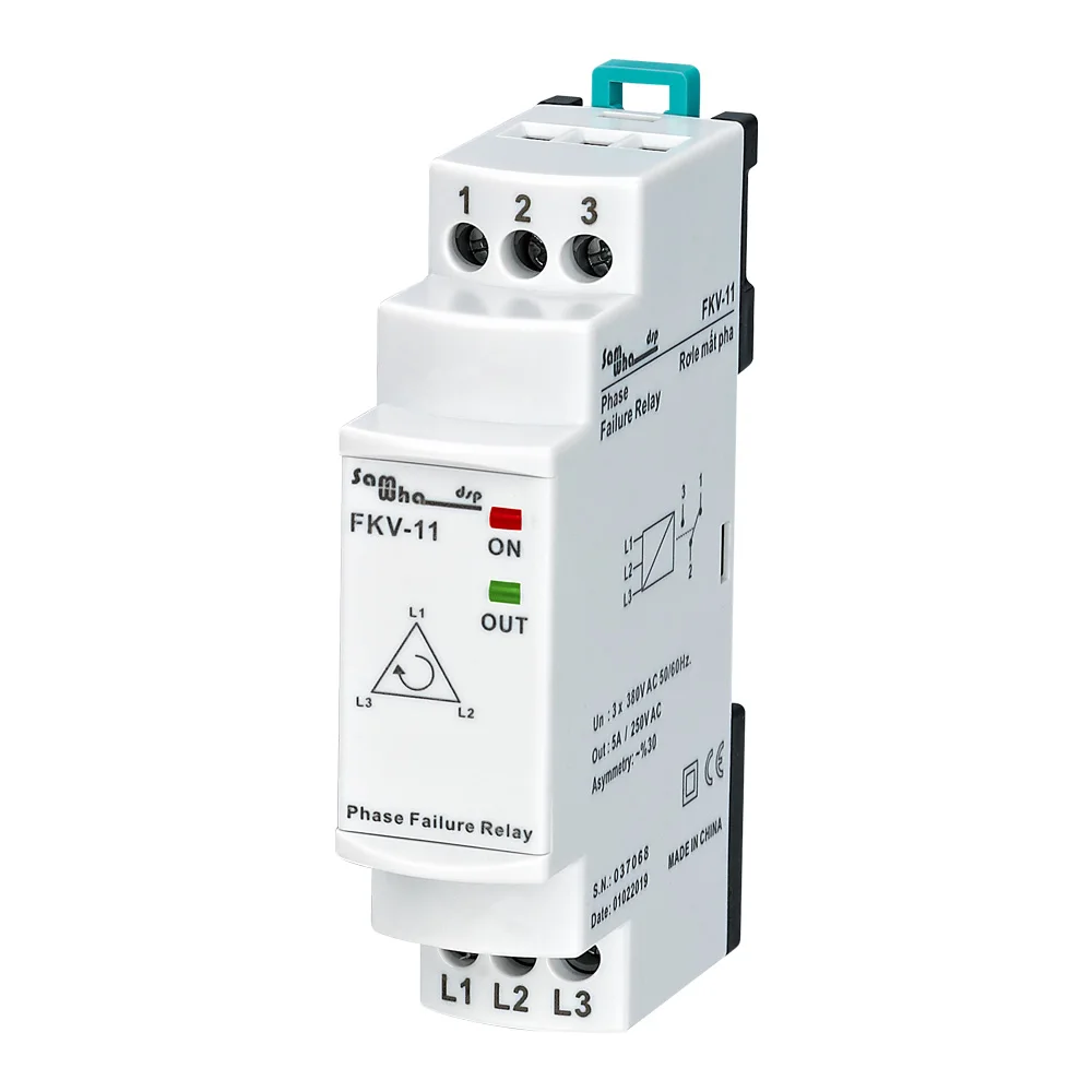 Samwha-Dsp FKV-11 3*380VAC Non-Neutual Three-Phase Phase Failure, Phase Asymmetry (Fixed. 30%) Relay