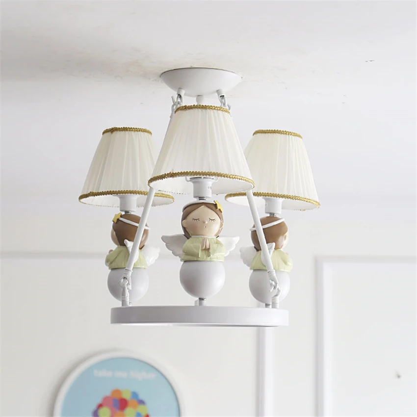 Blessing Angel Ceiling Lights Modern Children's Room Bedroom Study Living Room Lamps Model Room Boy