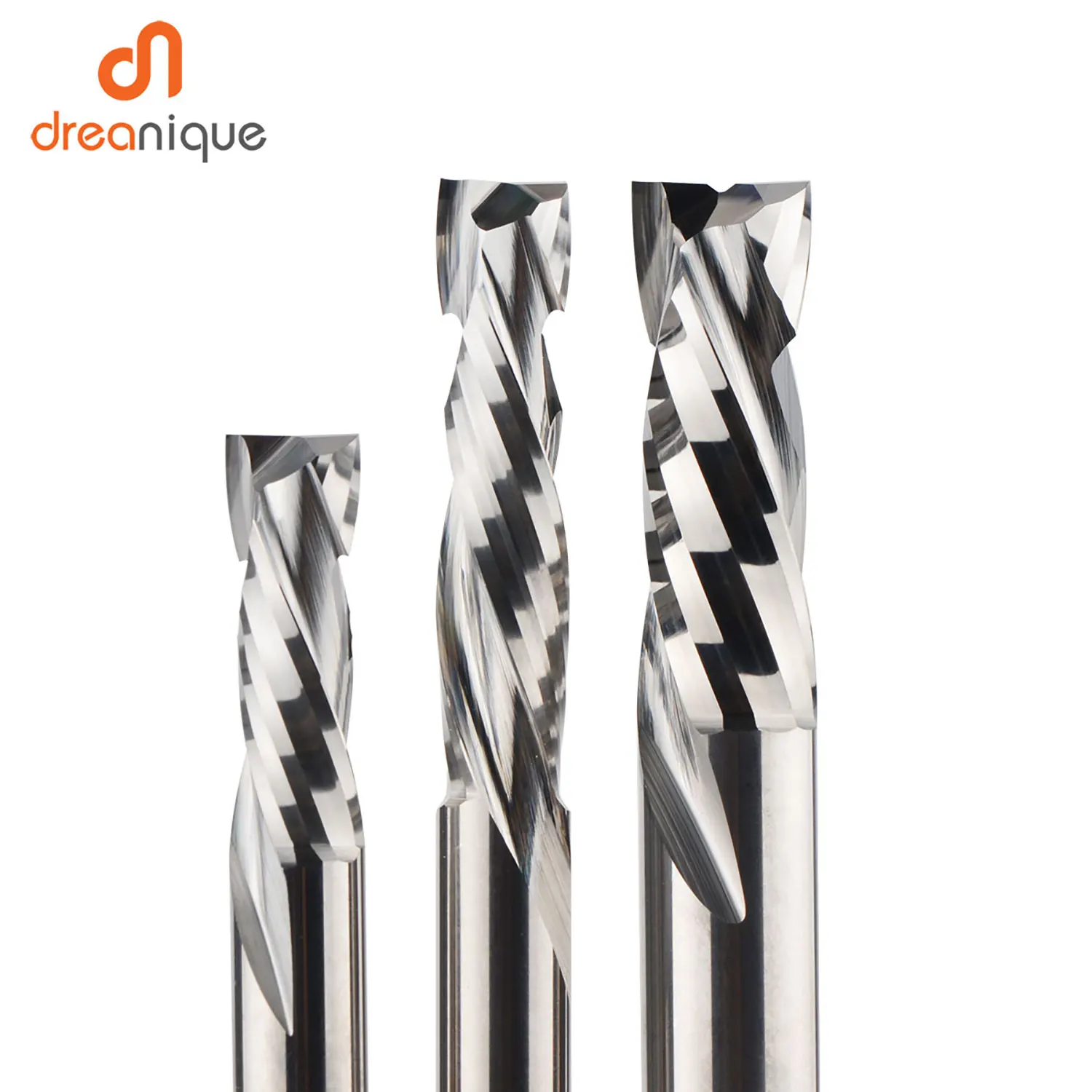 Milling Cutter Woodwork UP & DOWN Cut 2 Flutes Spiral Carbide Milling Tool, CNC Router, Compression Wood End Mill Cutter Bits