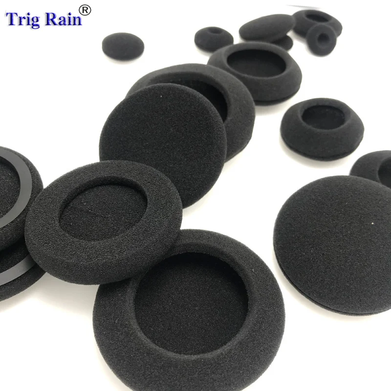 Thickened Foam Ear Pads For Headphones Sponge Replacement Cushions Covers Earphones Case 35mm 40mm 50mm 55mm 60mm 70mm 80mm