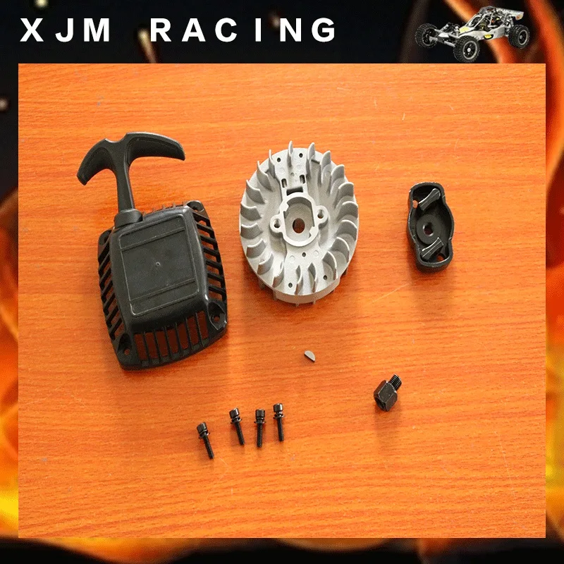 Gemakkelijke Start Pull Starter Fit 23-36cc Zenoah Cy Rovan Motor Voor 1/5 Hpi Rovan Km Baja Losi Rc Auto Onderdelen