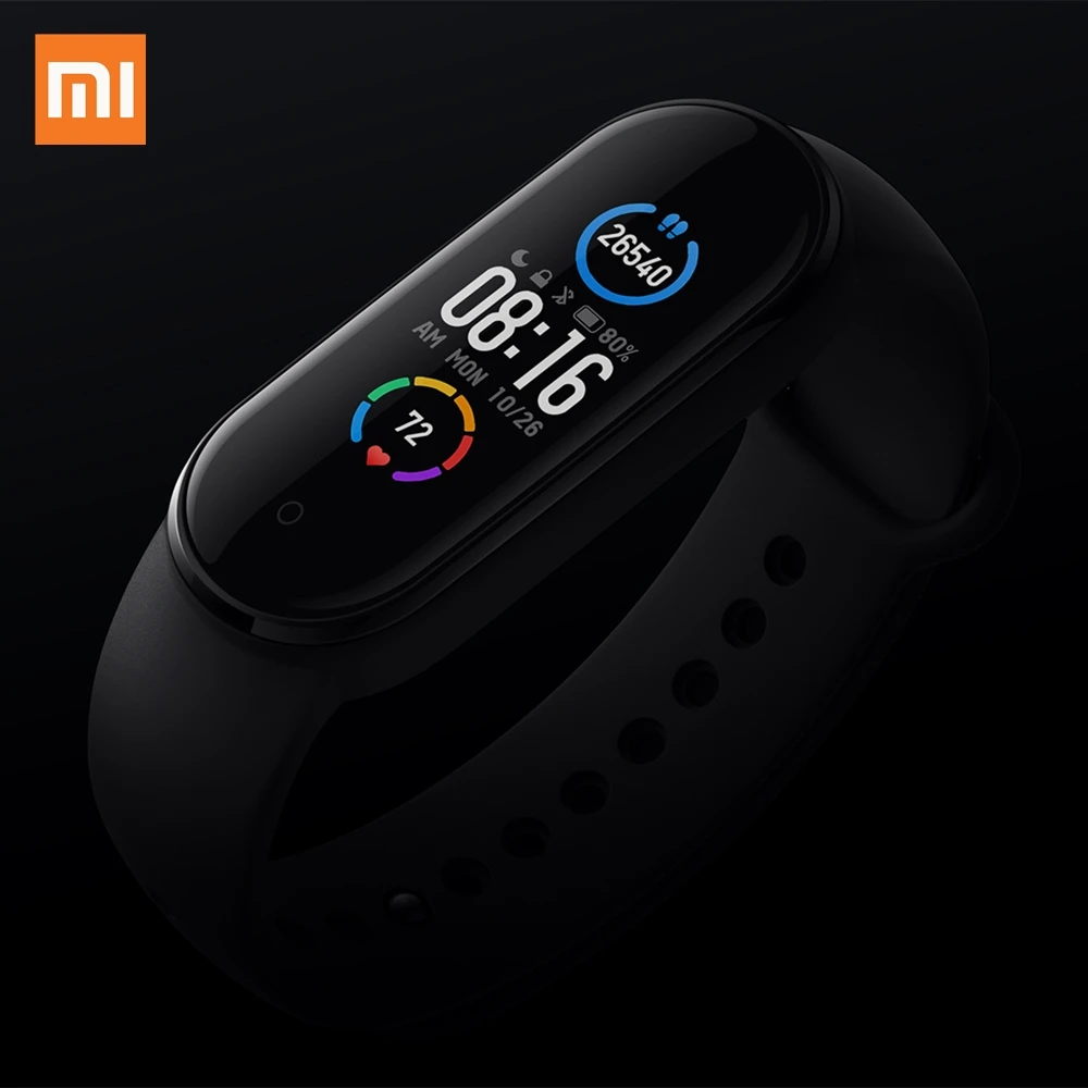 Xiaomi MI BAND 5 Smart Band AMOLED Color Screen Miband 5 Smartband Fitness Tracker Bracelet Bluetooth Sport 5ATM Waterproof