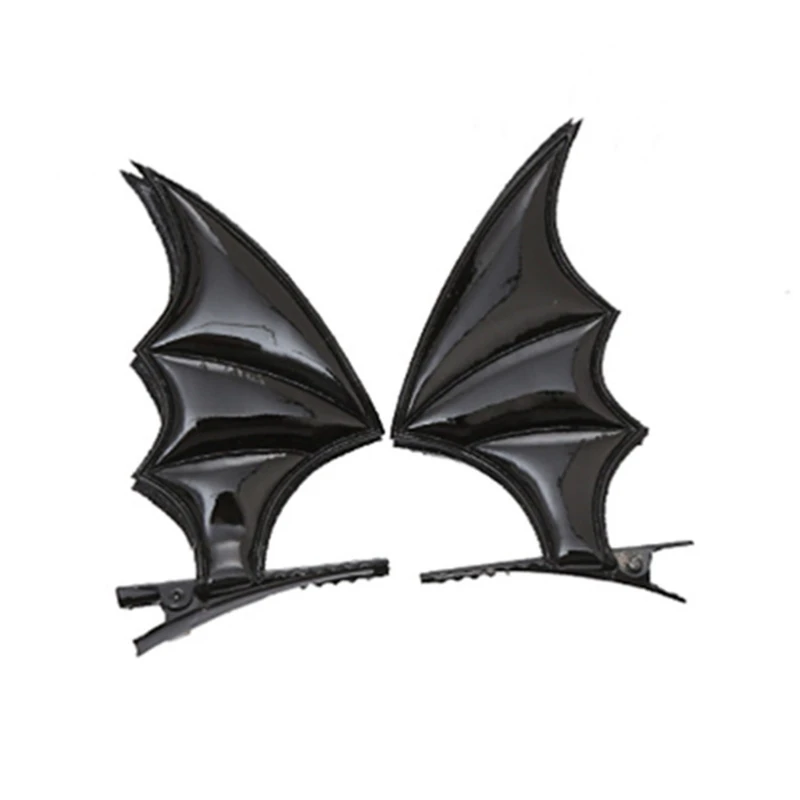 Diabeł klips do włosów z rękawem typu nietoperz Barrette dla impreza z okazji Halloween nosić spinka do włosów rekwizyty do Cosplay motyw kreatywne zdjęcie Prop kostium