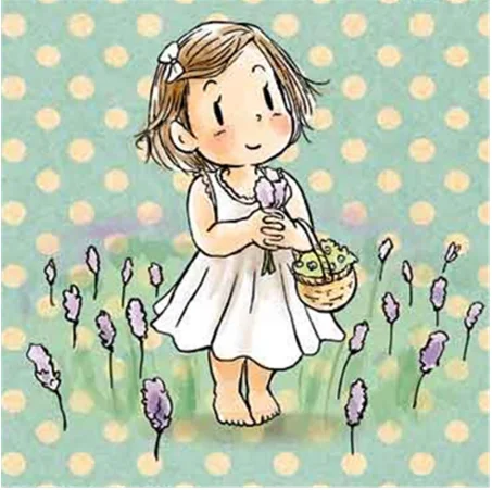 

Flowers Girl Series Transparent Silicone Rubber Seal Paper Scrapbook DIY Holiday Pattern Album Paper Card Decorative Stamp Lace