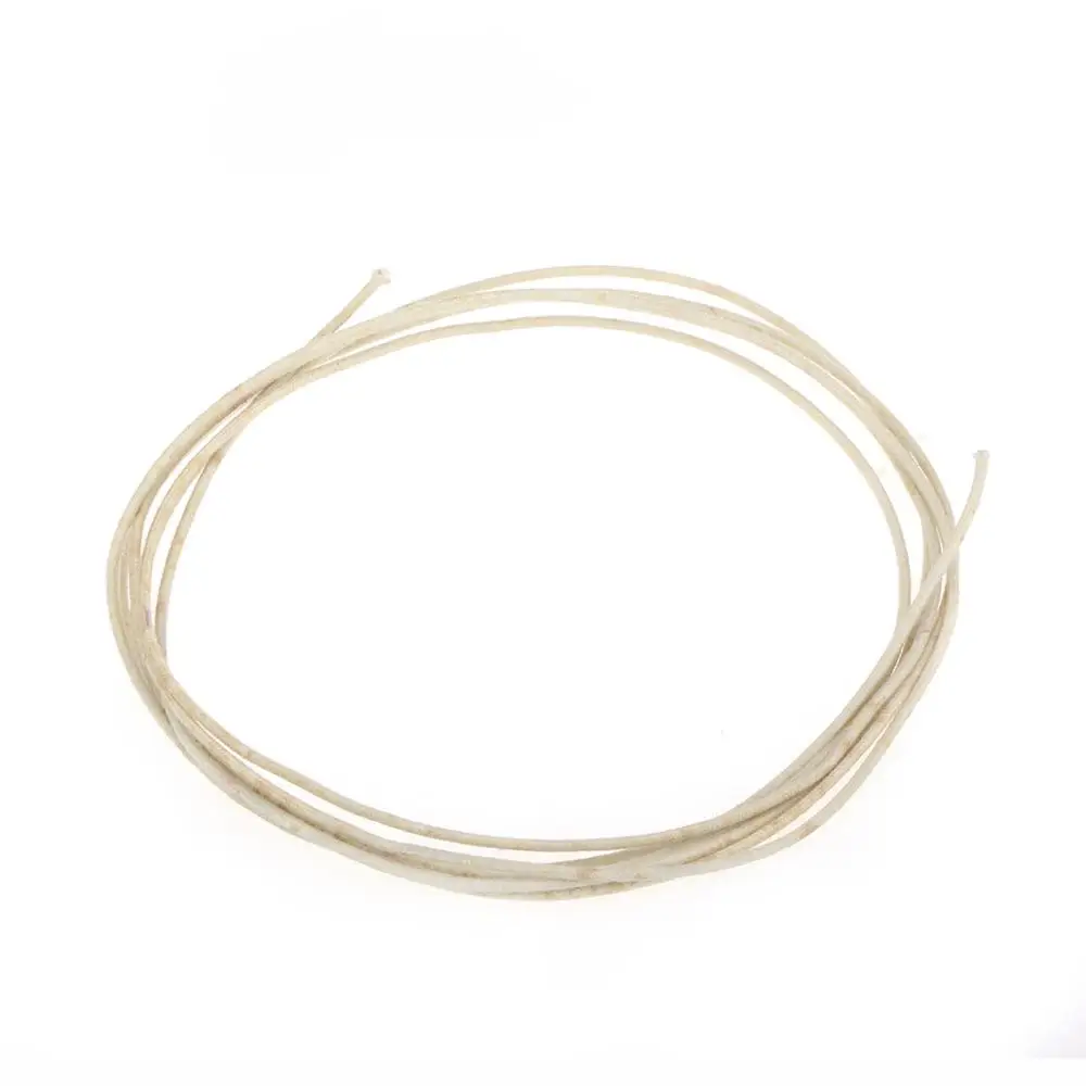 Gavitt Vintage Style Pre-tinned Push-back Cloth Covered Stranded Wire for Amplifier, White 6 Feet (2 Meters)