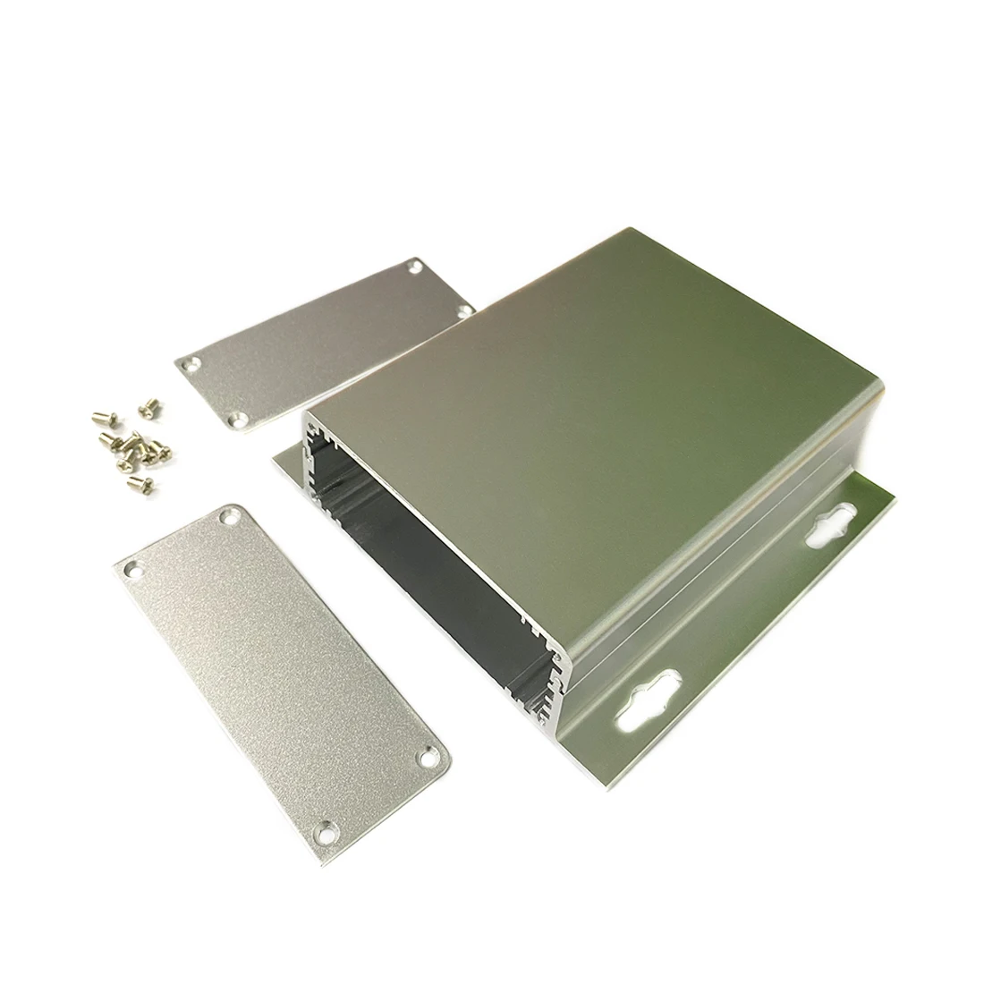 1PC Aluminum Enclosure Power Shell Case Extruded Box DIY 90*35*120mm Separate Type Silver Wall-Mounting NEW