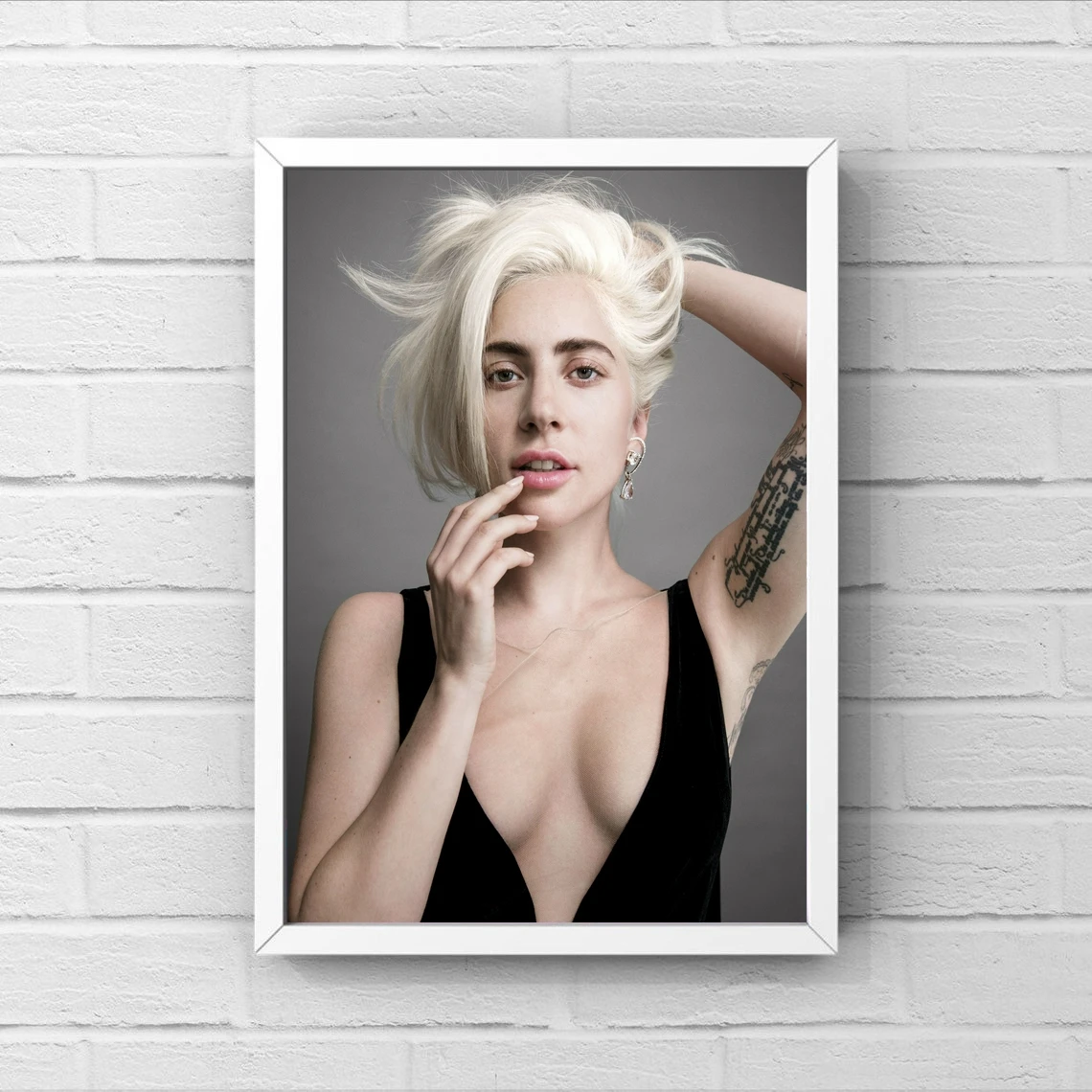 Lady gaga Poster Pop Star Hip Hop Art Music Singer Hip Hop Rap Canvas Picture Print Home Wall Painting Decoration (No Frame) image 2