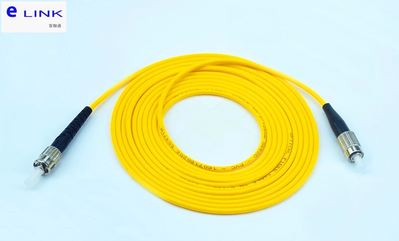 Fiber optic patch cord 10pcs ST FC simplex 1m, 2m, 3M, 5m, 7m, 10m, St-FC, 2.0, 3.0mm, SX, free shipping,low insertion loss